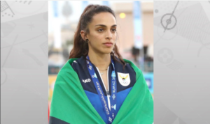 لاعبة منتخب الكويت لألعاب القوى