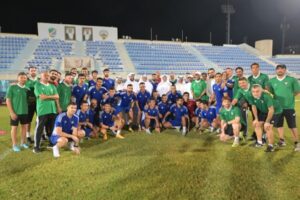 وزير الشباب يزور تدريبات المنتخب الوطني قبل لقاء العراق في تصفيات كأس العالم 2026 صورة